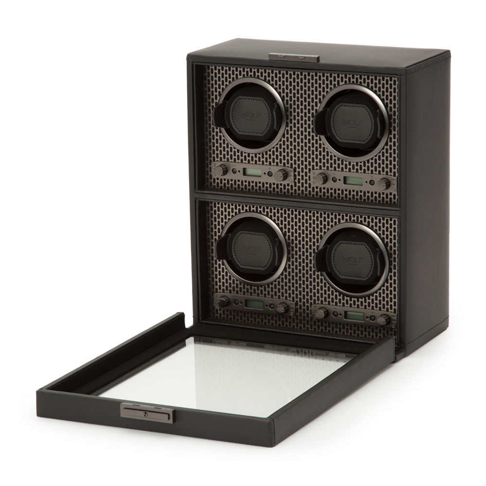 WOLF 1834 - Axis 4 Piece Watch Winder - Powder Coat