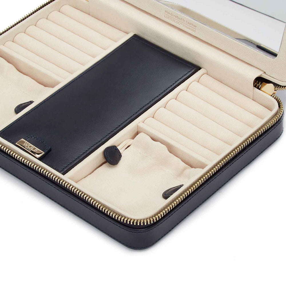WOLF 1834 - Maria Large Zip Case - Navy