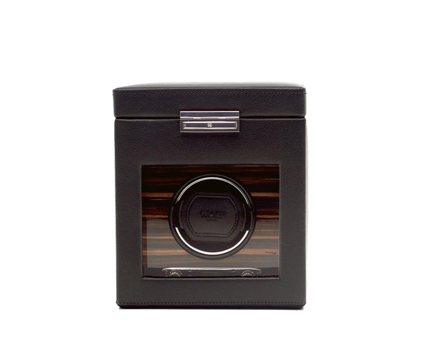 WOLF 1834 - Roadster Single Watch Winder with Storage - Black