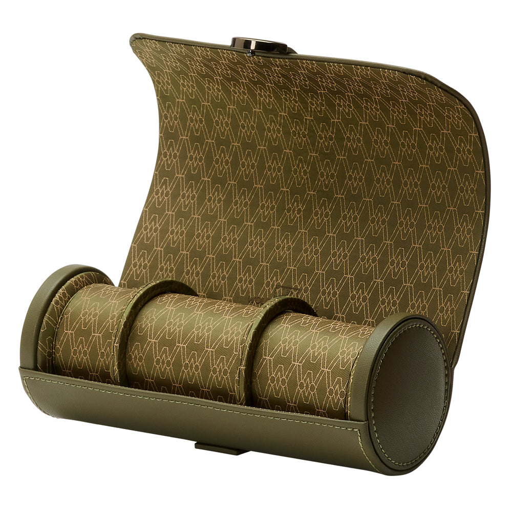 WOLF 1834 - Earth Triple Watch Roll - Olive
