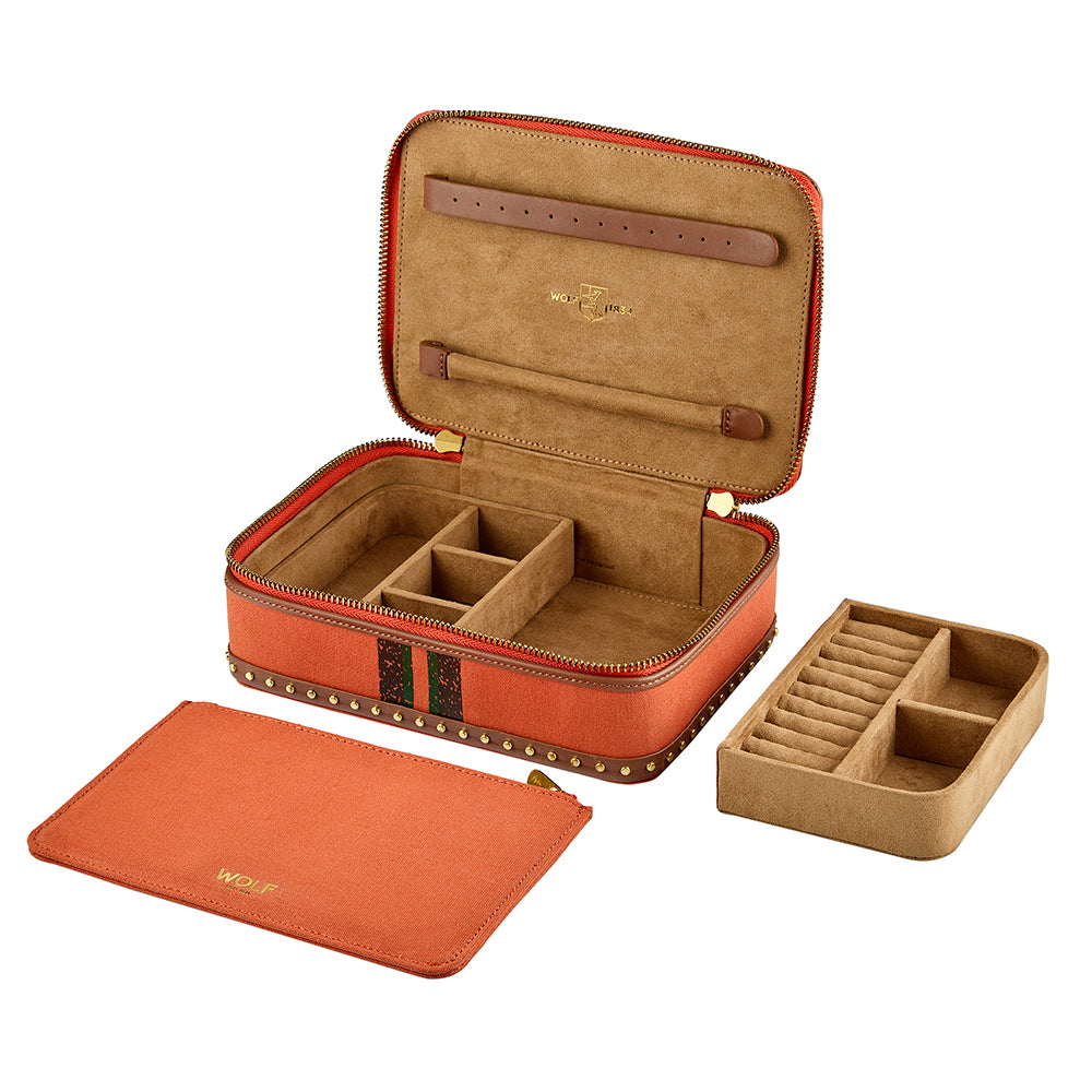 WOLF 1834 - Ida Travel Zip Jewelry Case - Orange