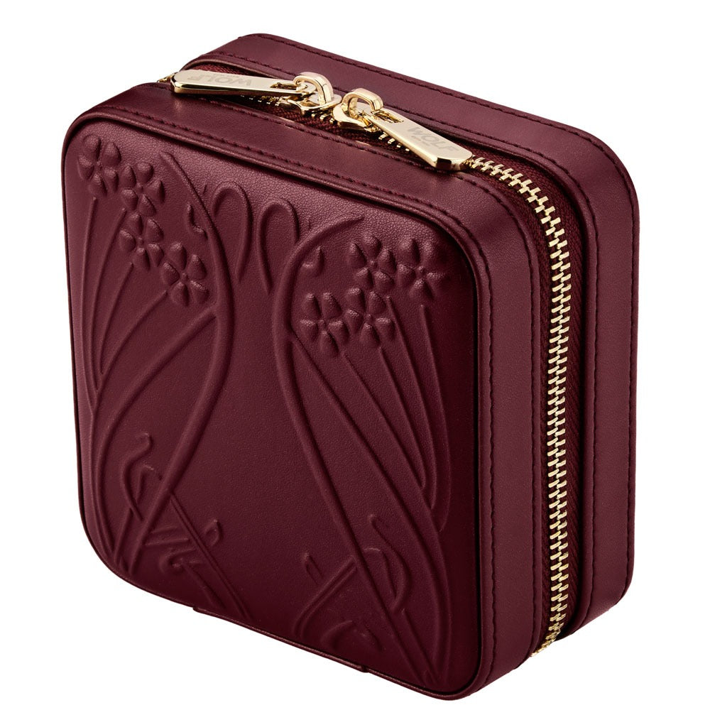 WOLF 1834 - WOLF X LIBERTY Ianthe Small Travel Jewelry Zip Case - Burgundy