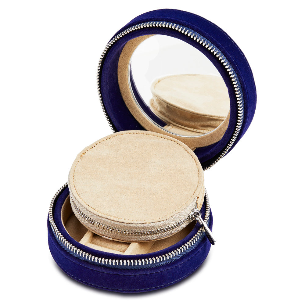 WOLF 1834 - Royal Asscher Round Jewelry Zip Case - Blue