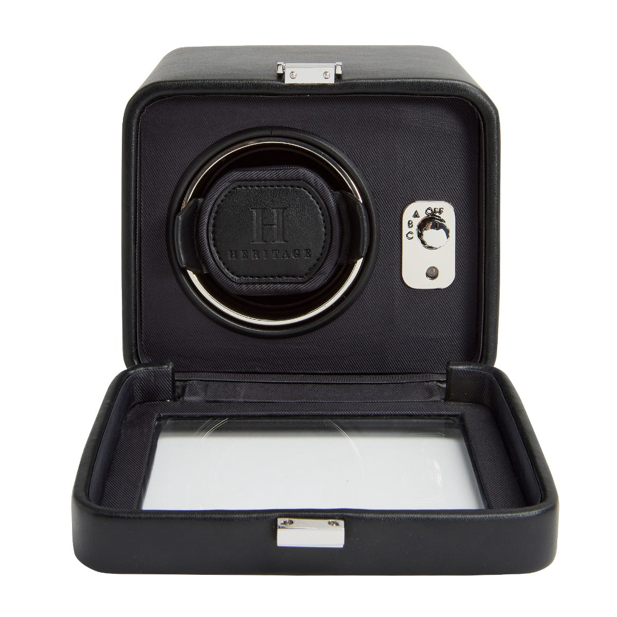 WOLF 1834 - Windsor Single Watch Winder with Cover - Black