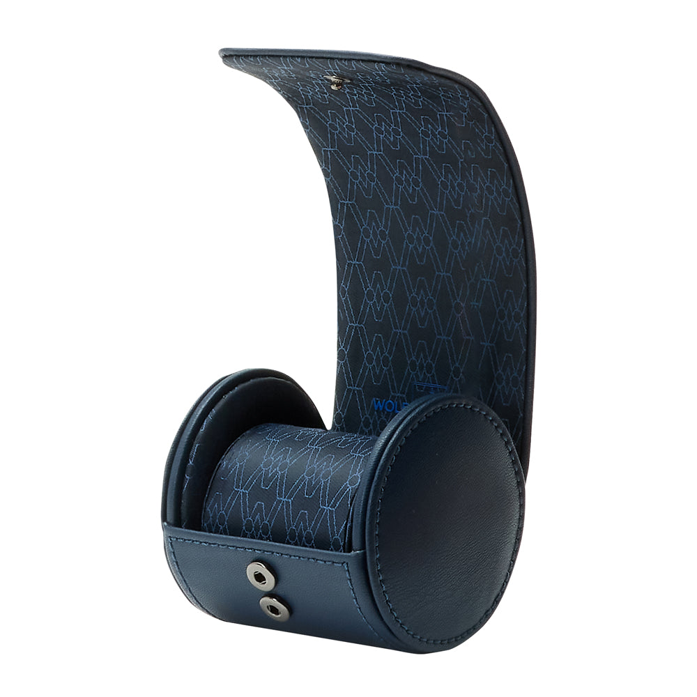WOLF 1834 - Earth Single Watch Roll - Midnight Blue