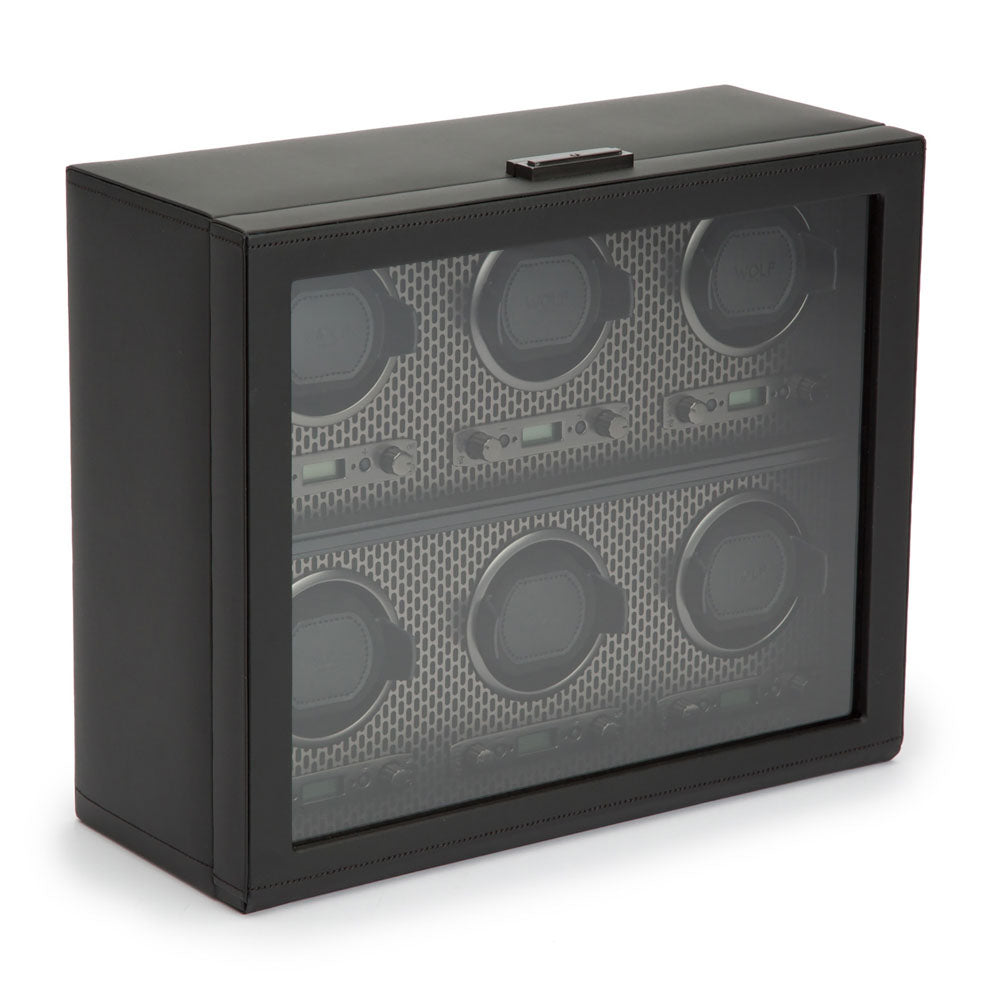 WOLF 1834 - Axis 6 Piece Watch Winder - Powder Coat