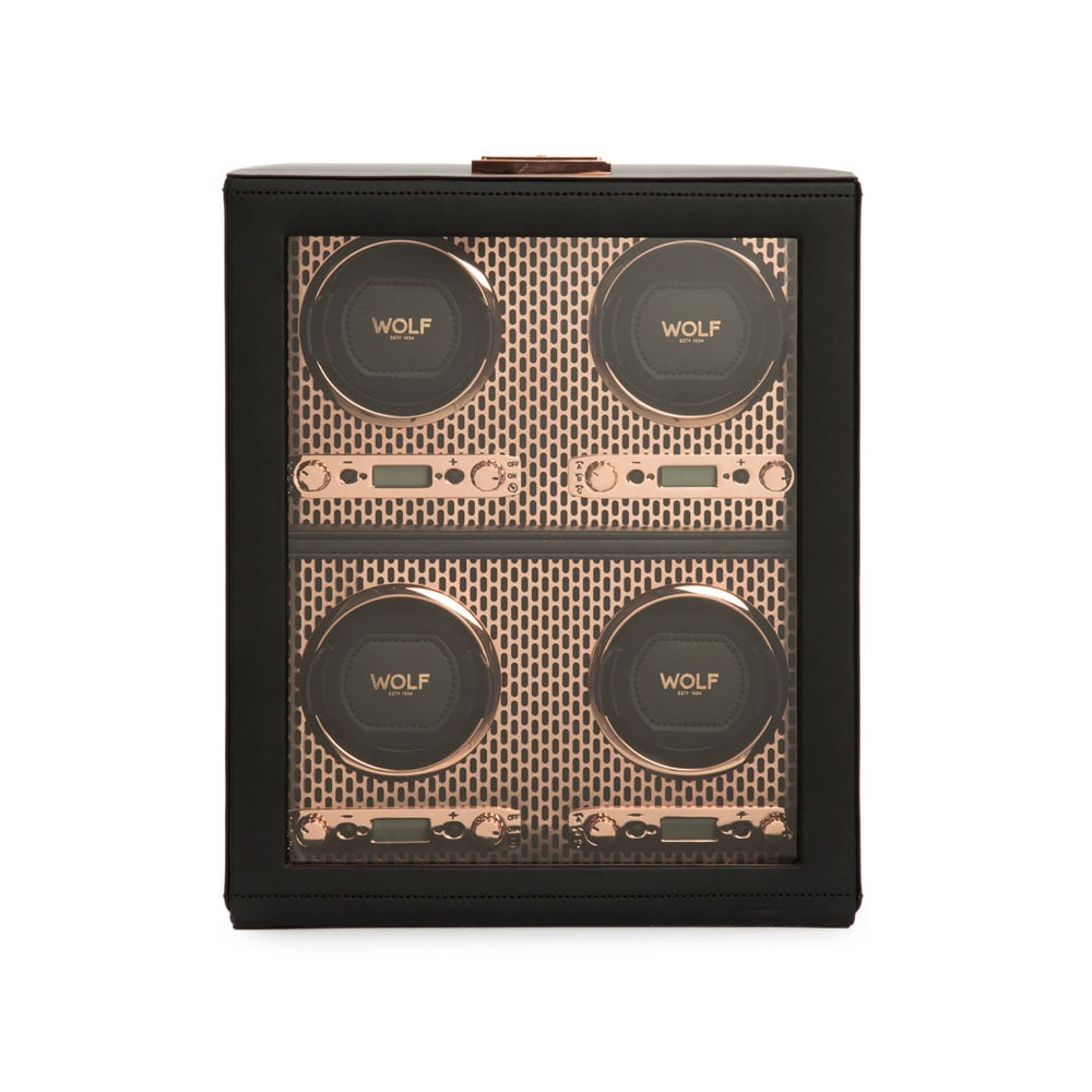 WOLF 1834 Axis 4 Piece Watch Winder - Copper | Dupont Central Jewelry
