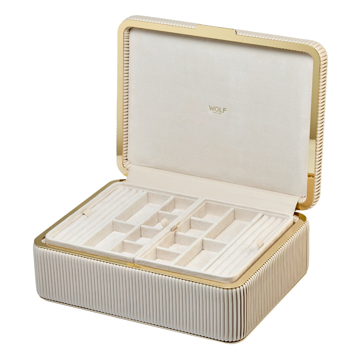 WOLF 1834 - Bella Large Jewelry Box - Bone