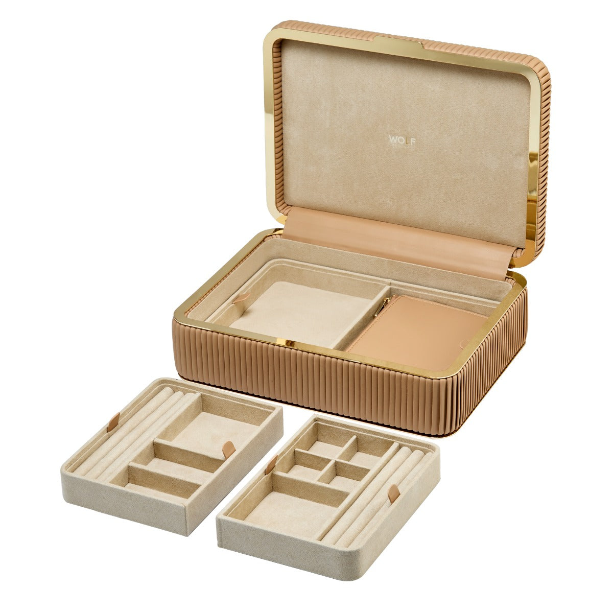 WOLF 1834 - Bella Medium Jewellery Box - Mocha