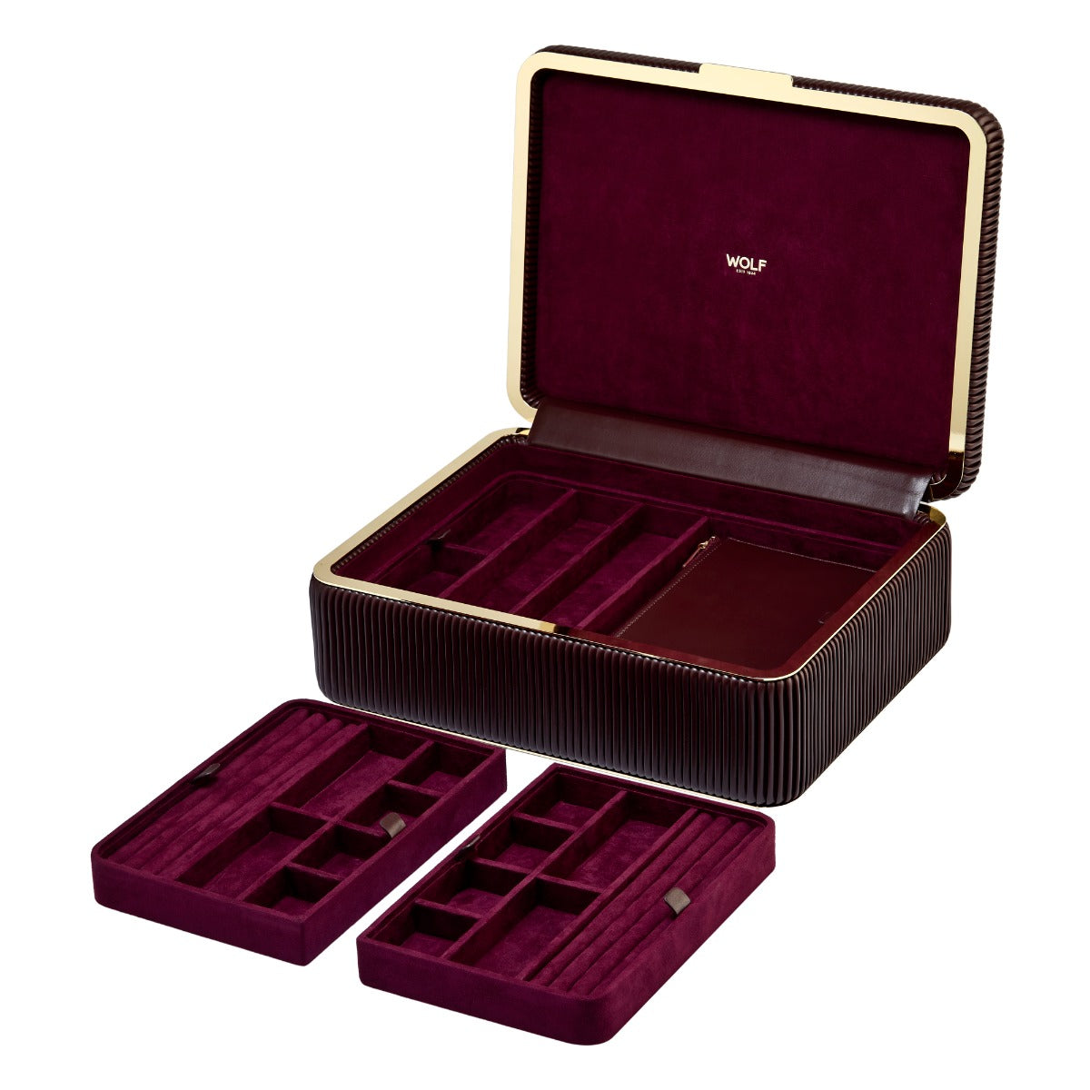 WOLF 1834 - Bella Large Jewelry Box - Bordeaux