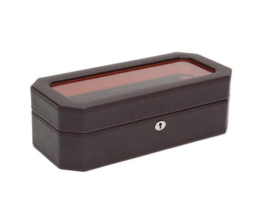 WOLF 1834 - Windsor 5 Piece Watch Box - Brown/Orange