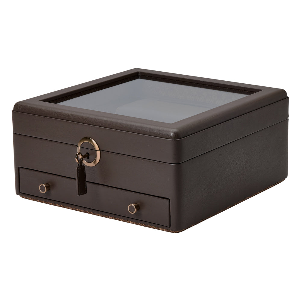 WOLF 1834 - Earth Watch Stand Box - Coffee