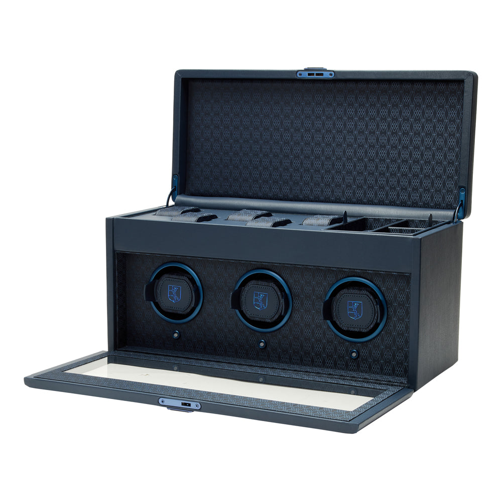 WOLF 1834 - Earth Triple Watch Winder - Midnight Blue