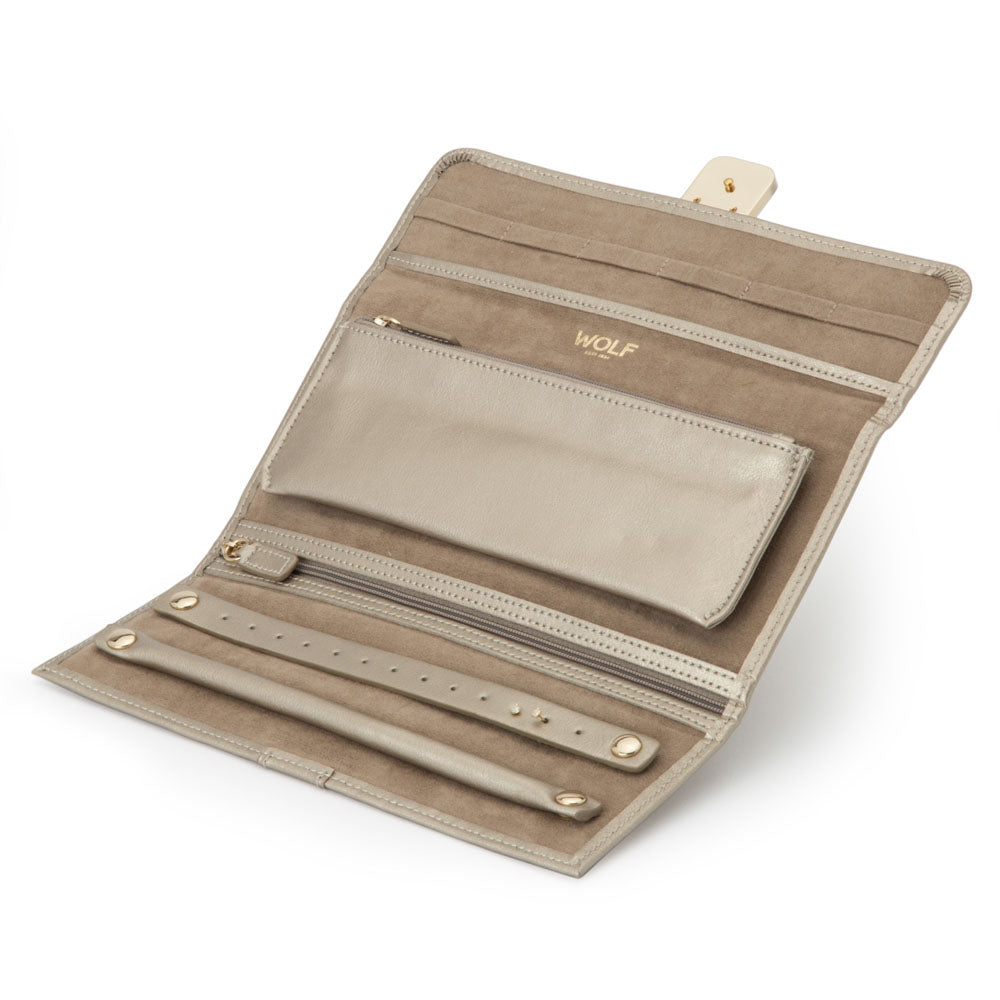 WOLF 1834 - Palermo Jewelry Roll - Pewter