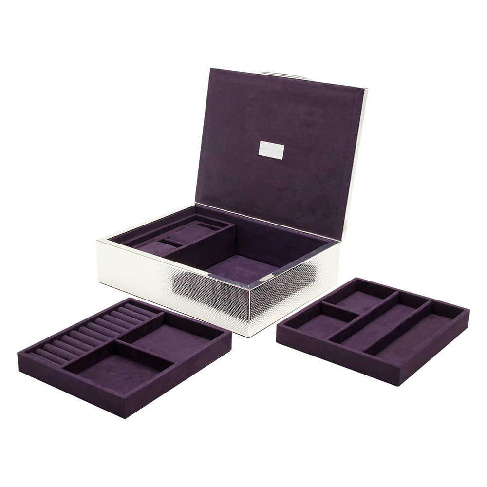 WOLF 1834 - Silver Medium Watch Jewelry and Legacy Box - Silver