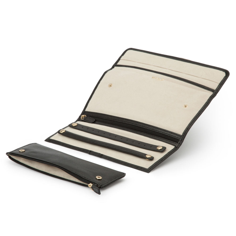 WOLF 1834 - Palermo Jewelry Roll - Black Anthracite