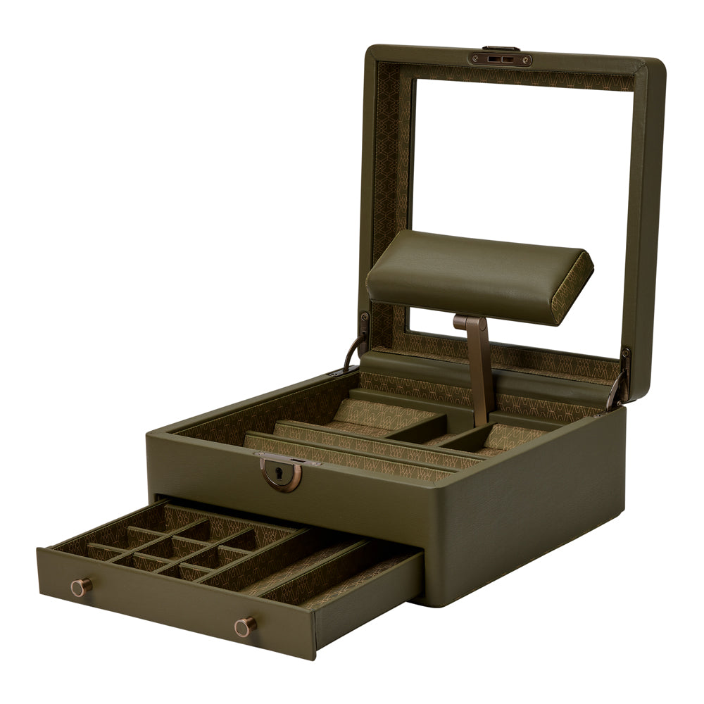 WOLF 1834 - Earth Watch Stand Box - Olive