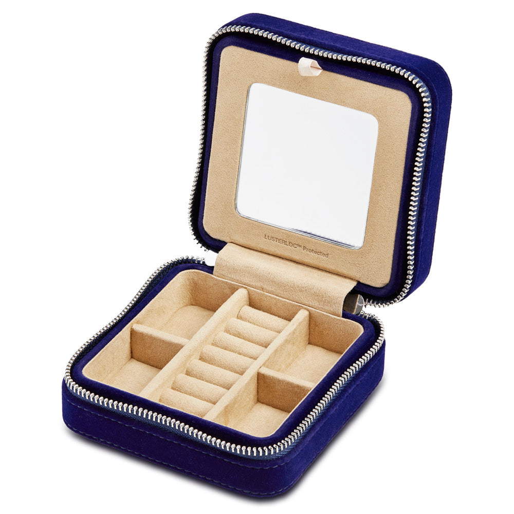 WOLF 1834 - Royal Asscher Square Jewelry Zip Case - Blue
