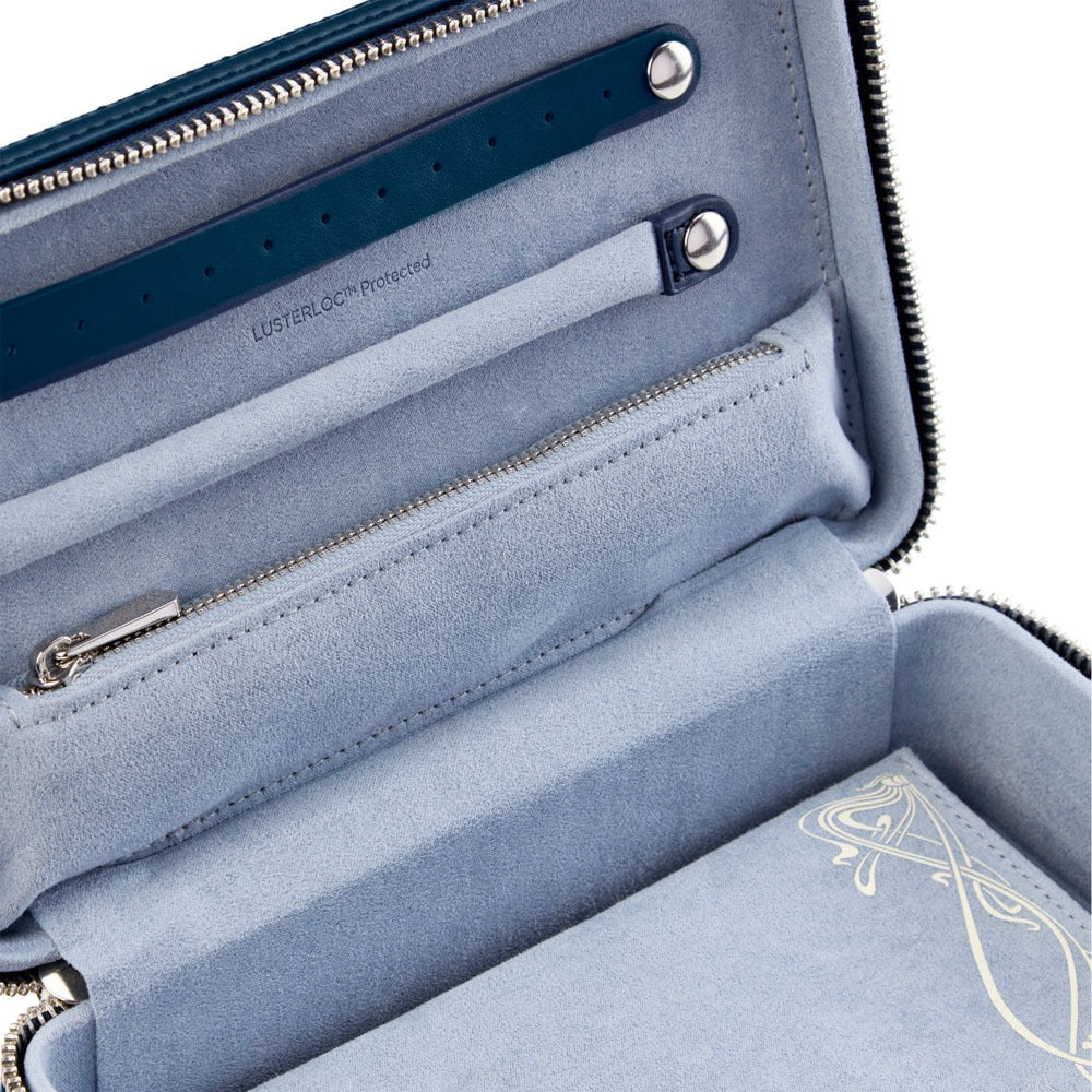 WOLF 1834 - WOLF X LIBERTY All Over Ianthe Medium Jewelry Zip Case - Navy