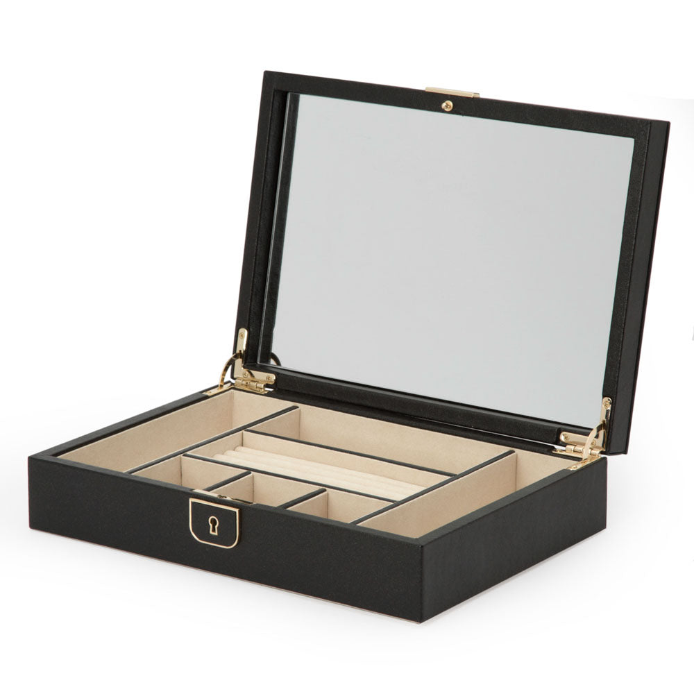 WOLF 1834 - Palermo Medium Jewelry Box - Black Anthracite