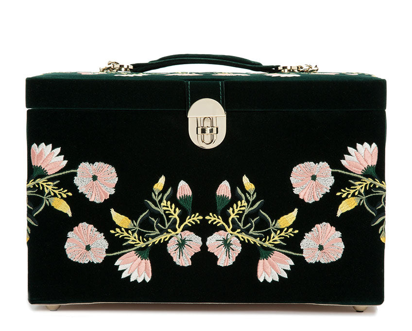 WOLF 1834 - Zoe Large Jewelry Box - Forest Green