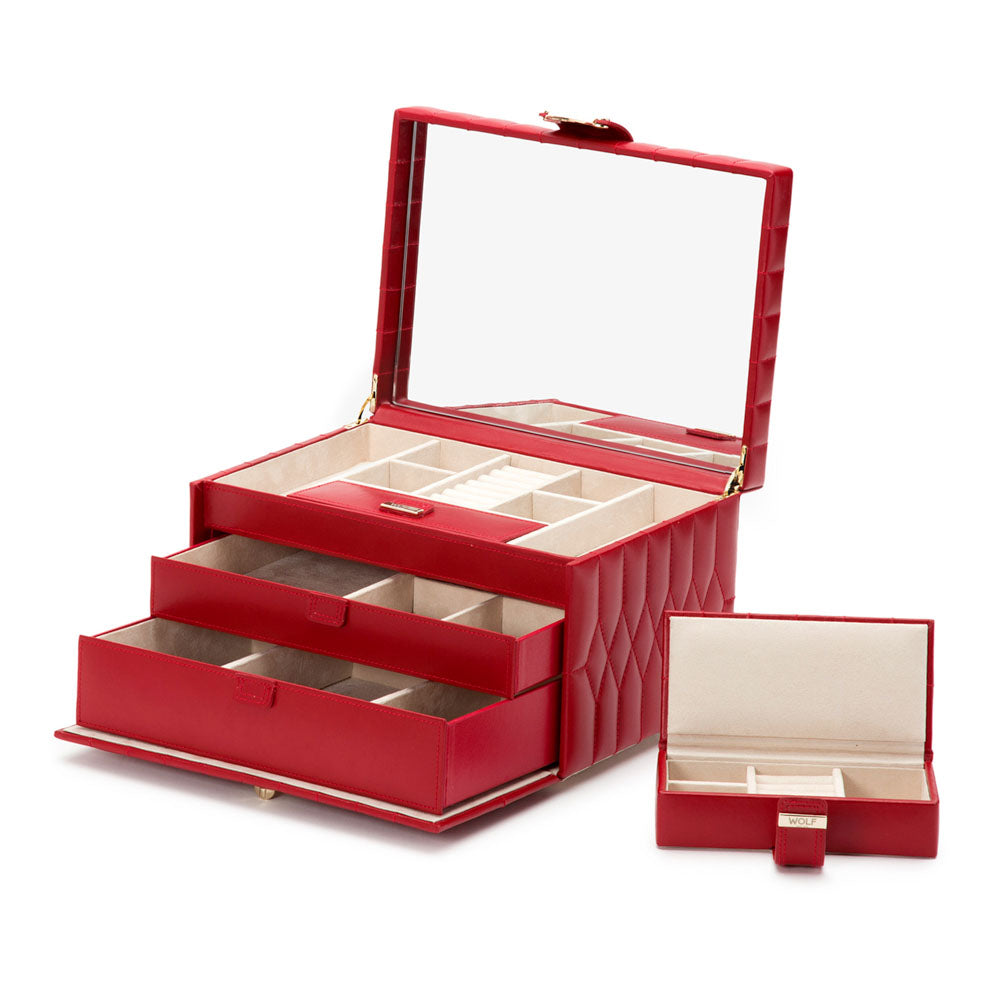 WOLF 1834 - Caroline Medium Jewelry Case - Red