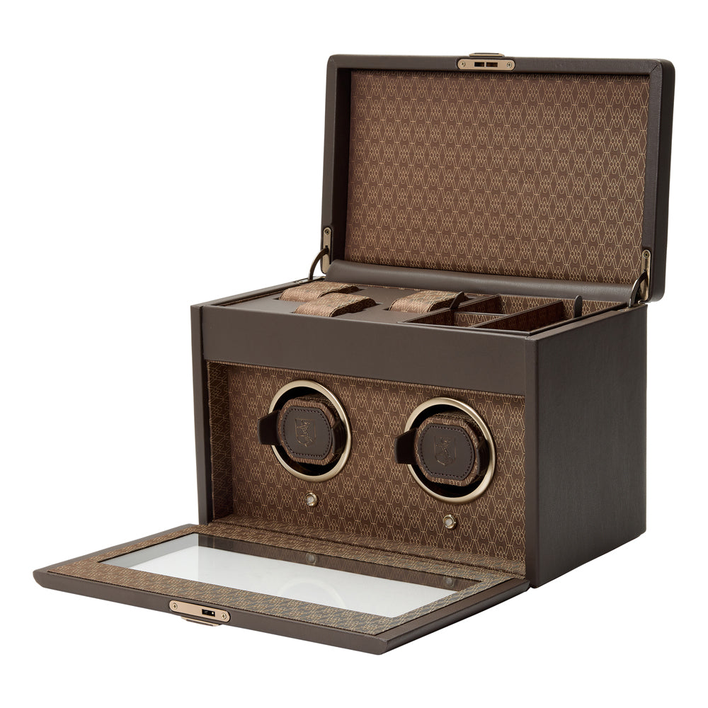WOLF 1834 - Earth Double Watch Winder - Coffee
