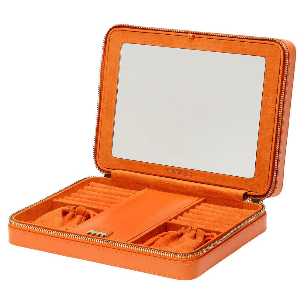 WOLF 1834 - Maria Large Zip Case - Tangerine