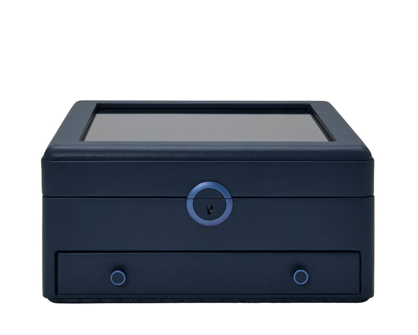 WOLF 1834 - Earth Watch Stand Box - Midnight Blue