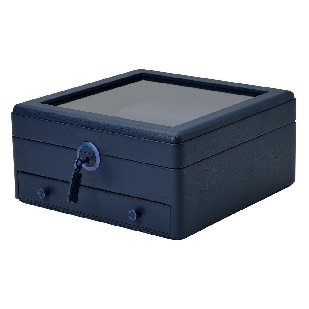 WOLF 1834 - Earth Watch Stand Box - Midnight Blue