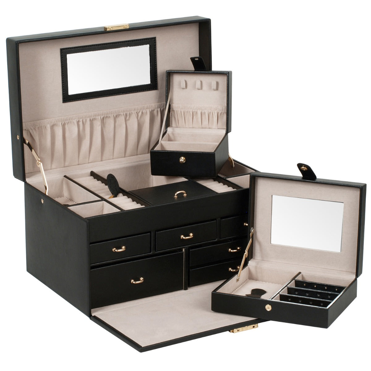 WOLF 1834 - Heritage Large Jewelry Box - Black