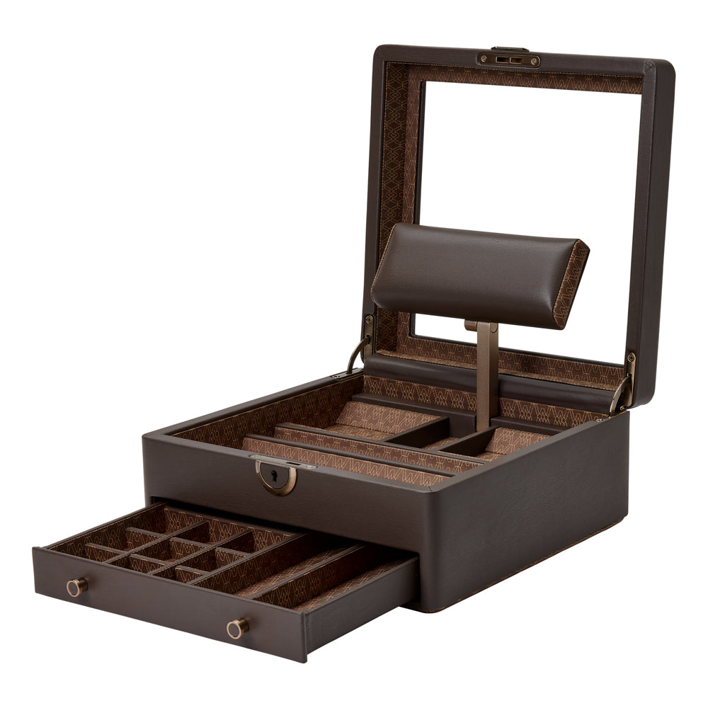 WOLF 1834 - Earth Watch Stand Box - Coffee
