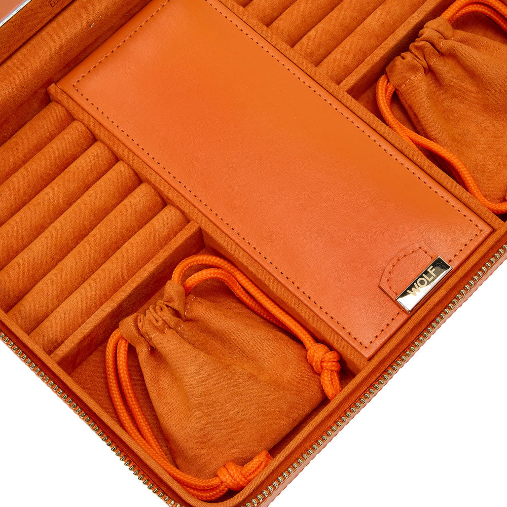 WOLF 1834 - Maria Large Zip Case - Tangerine