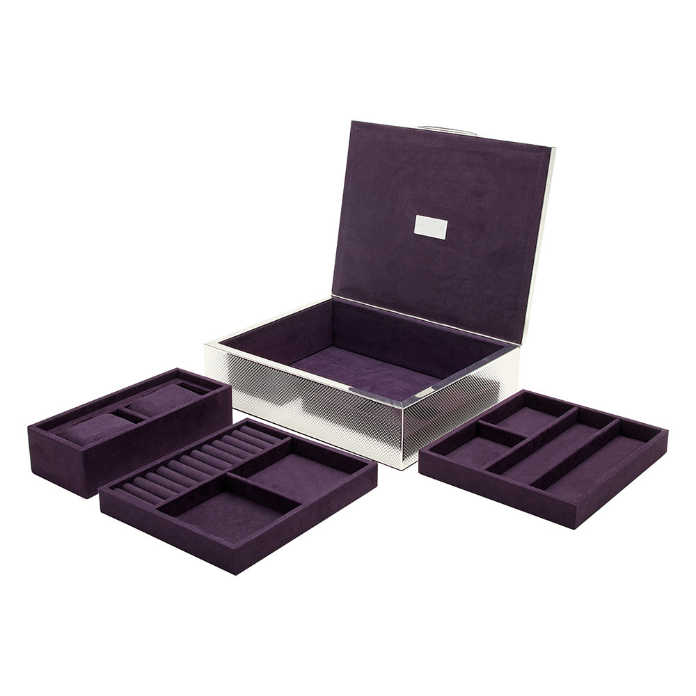 WOLF 1834 - Silver Medium Watch Jewelry and Legacy Box - Silver