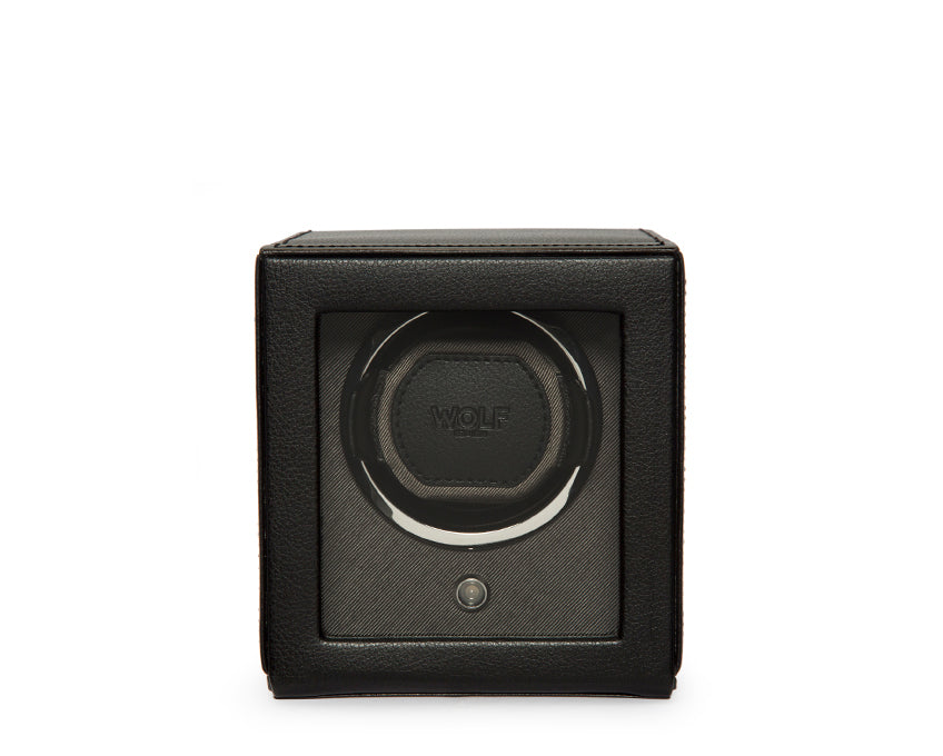 WOLF 1834 - Cub Single Watch Winder with Cover - Black