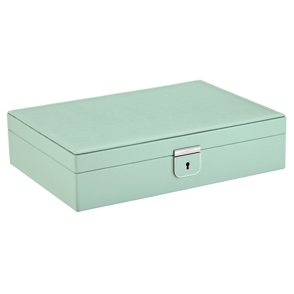 WOLF 1834 - WOLF X LIBERTY Julia Interior Print Medium Jewelry Box - Sage Green