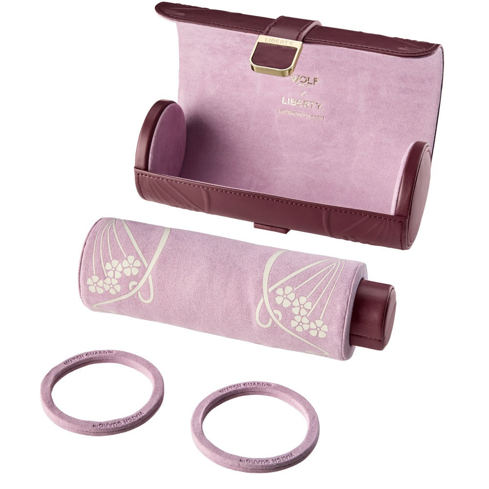 WOLF 1834 - WOLF X LIBERTY Ianthe Triple Watch Roll - Burgundy
