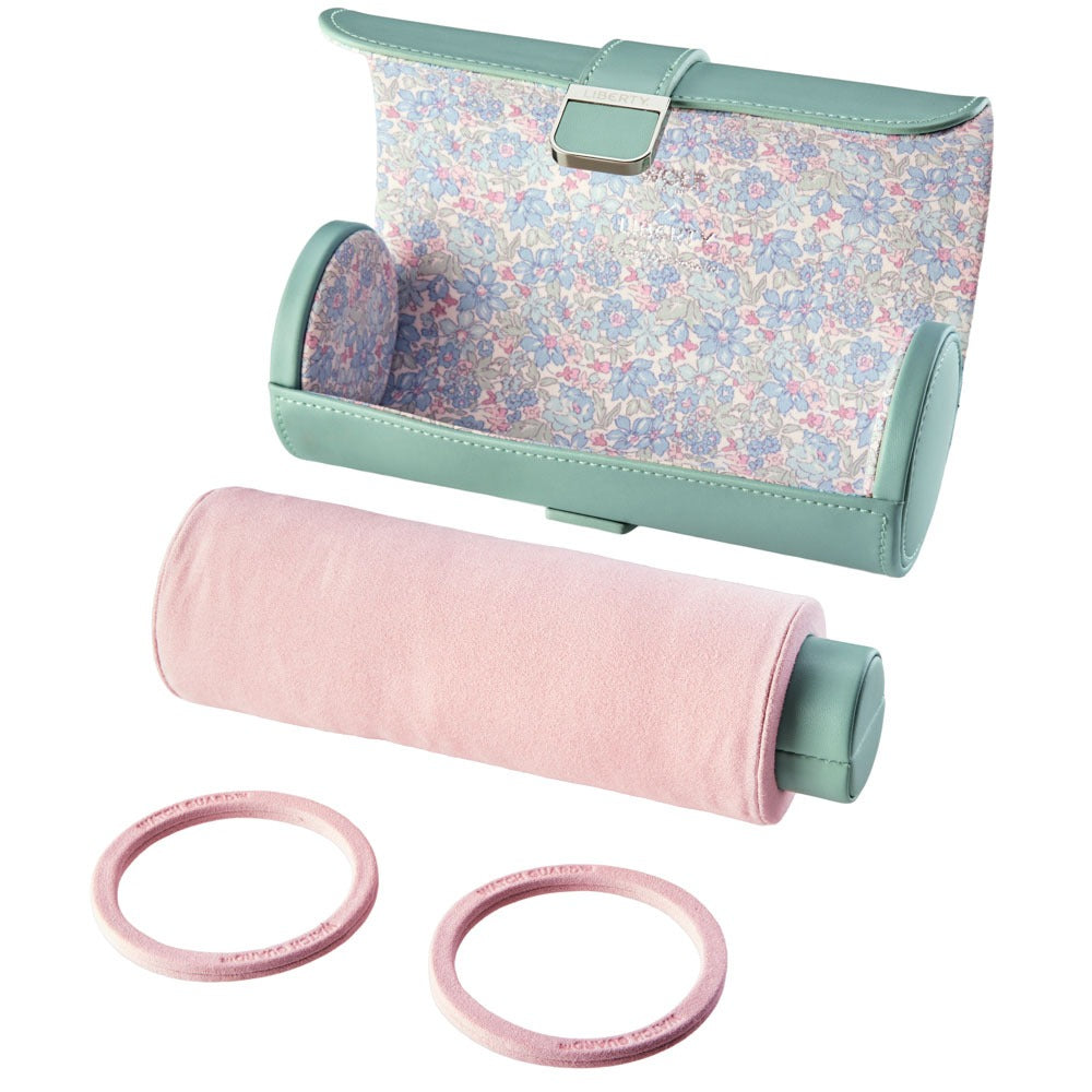 WOLF 1834 - WOLF X LIBERTY Julia Interior Print Triple Watch Roll - Sage Green