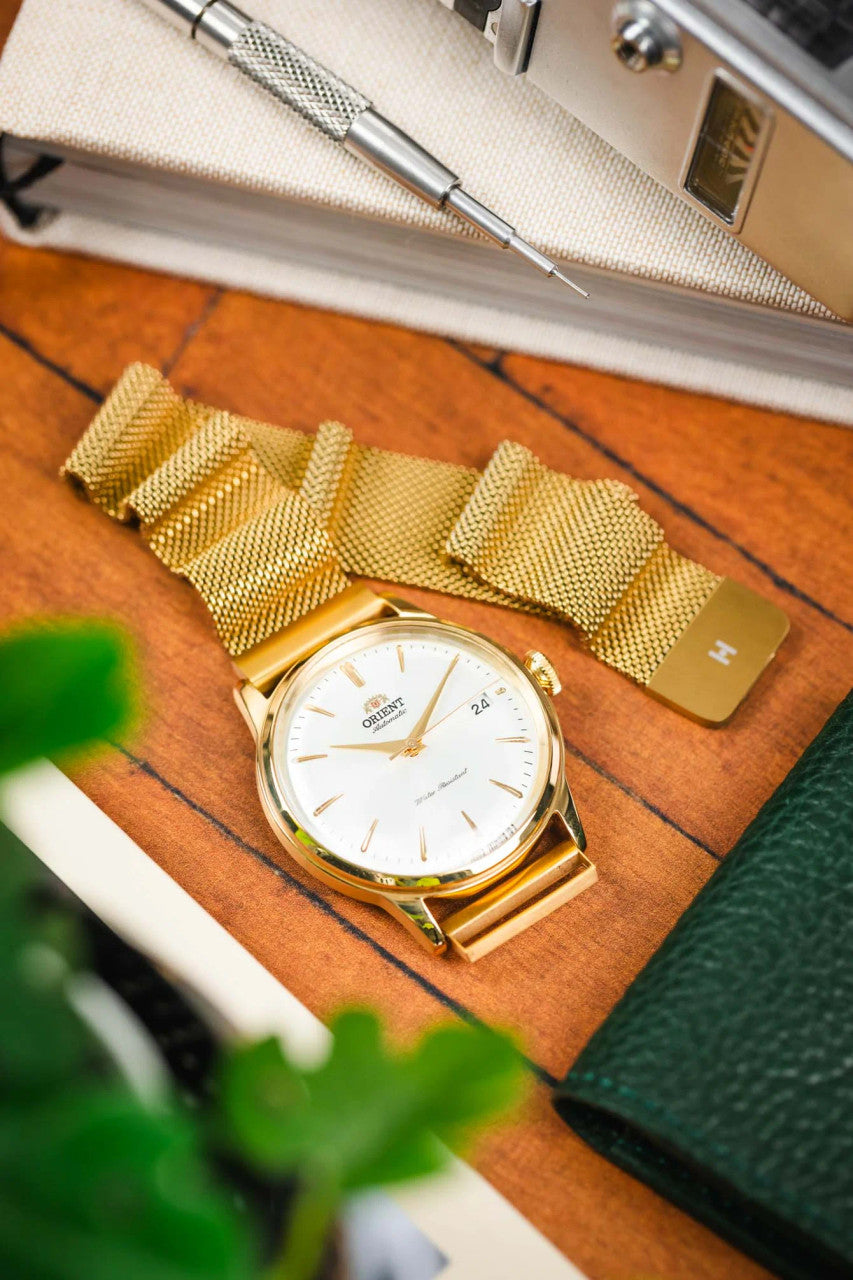 Hirsch - Milanaise Steel Watchband - Gold