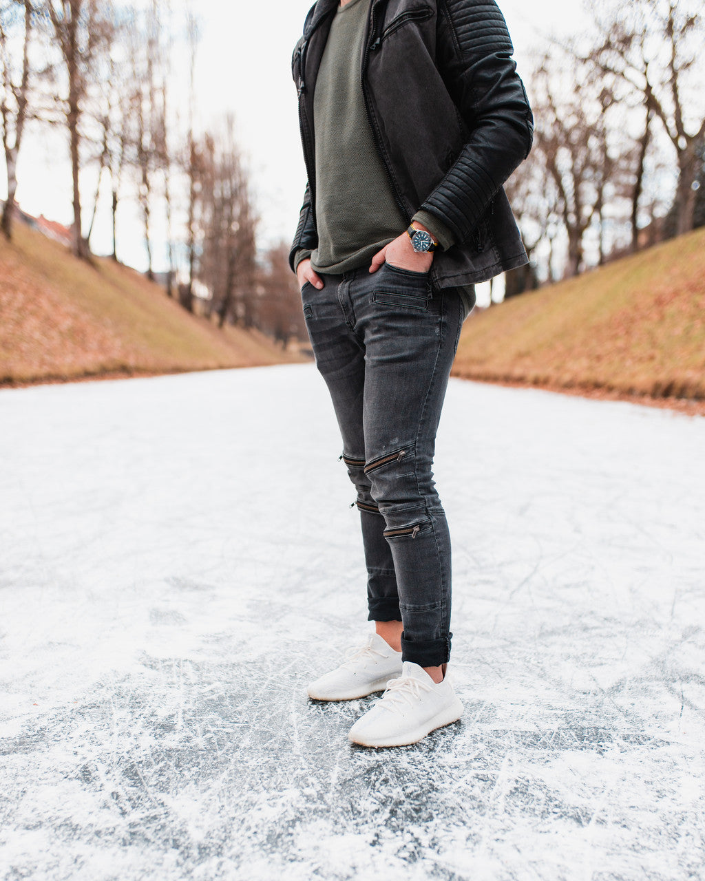 Hirsch - ROBBY Performance Calfskin Watch Band 091 72 94 - Black w/Yellow