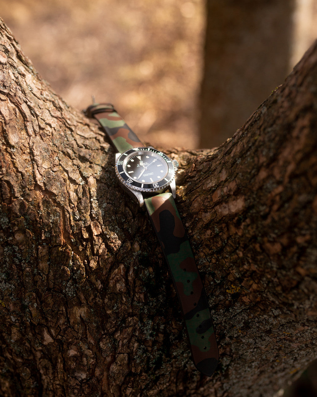 Hirsch - JOHN Camouflage Performance Watch Band 092 50 88 - Green
