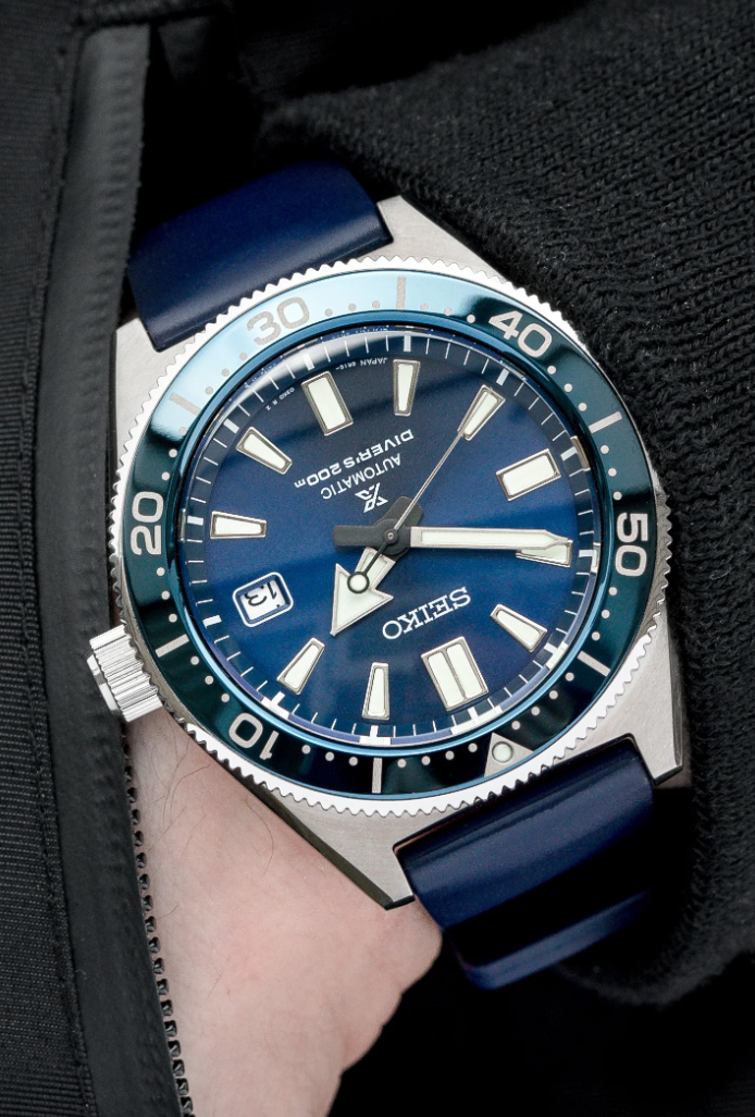 Hirsch - PURE Premium Caoutchouc Watchband 4053 88 - Blue