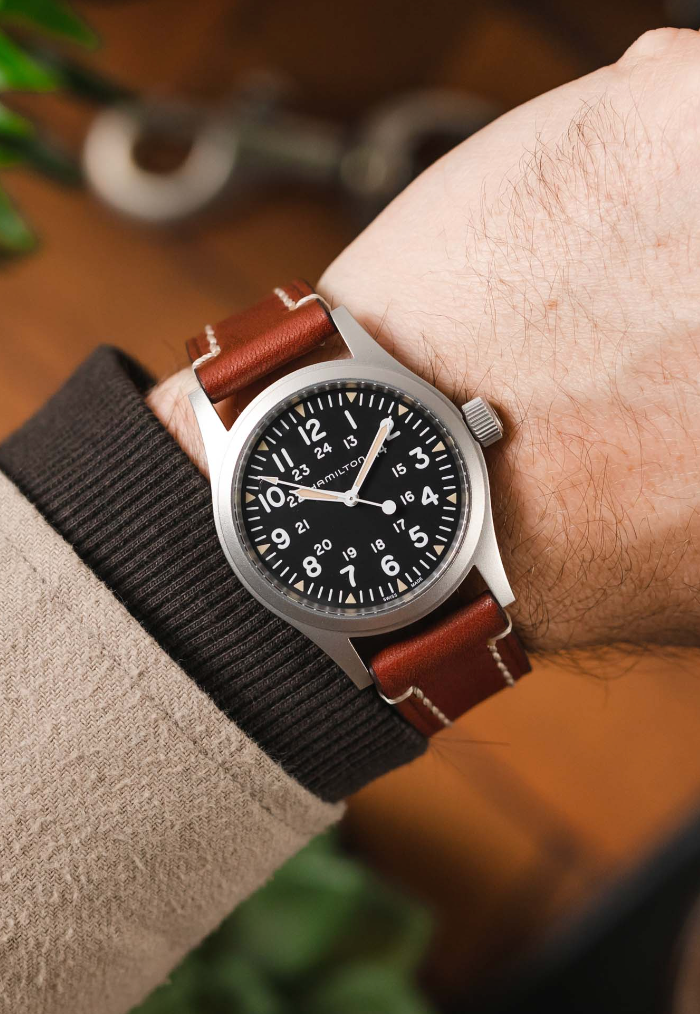 Hirsch - LIBERTY Saddle Leather Watch Band 1090 02 - Gold Brown
