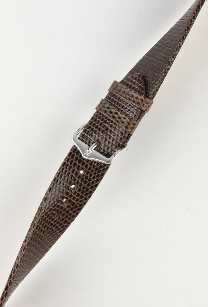 Hirsch - LIZARD Genuine Lizard Watch Bracelet 017 66 - Brown