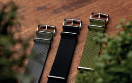 Hirsch - RUSH Recycled military Watchband - Grey