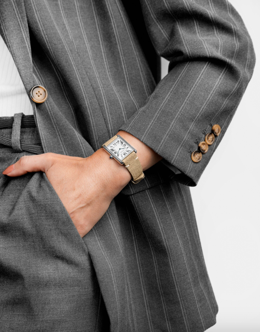 Hirsch - Serro Suede Watchband 055 64 - Gold Brown