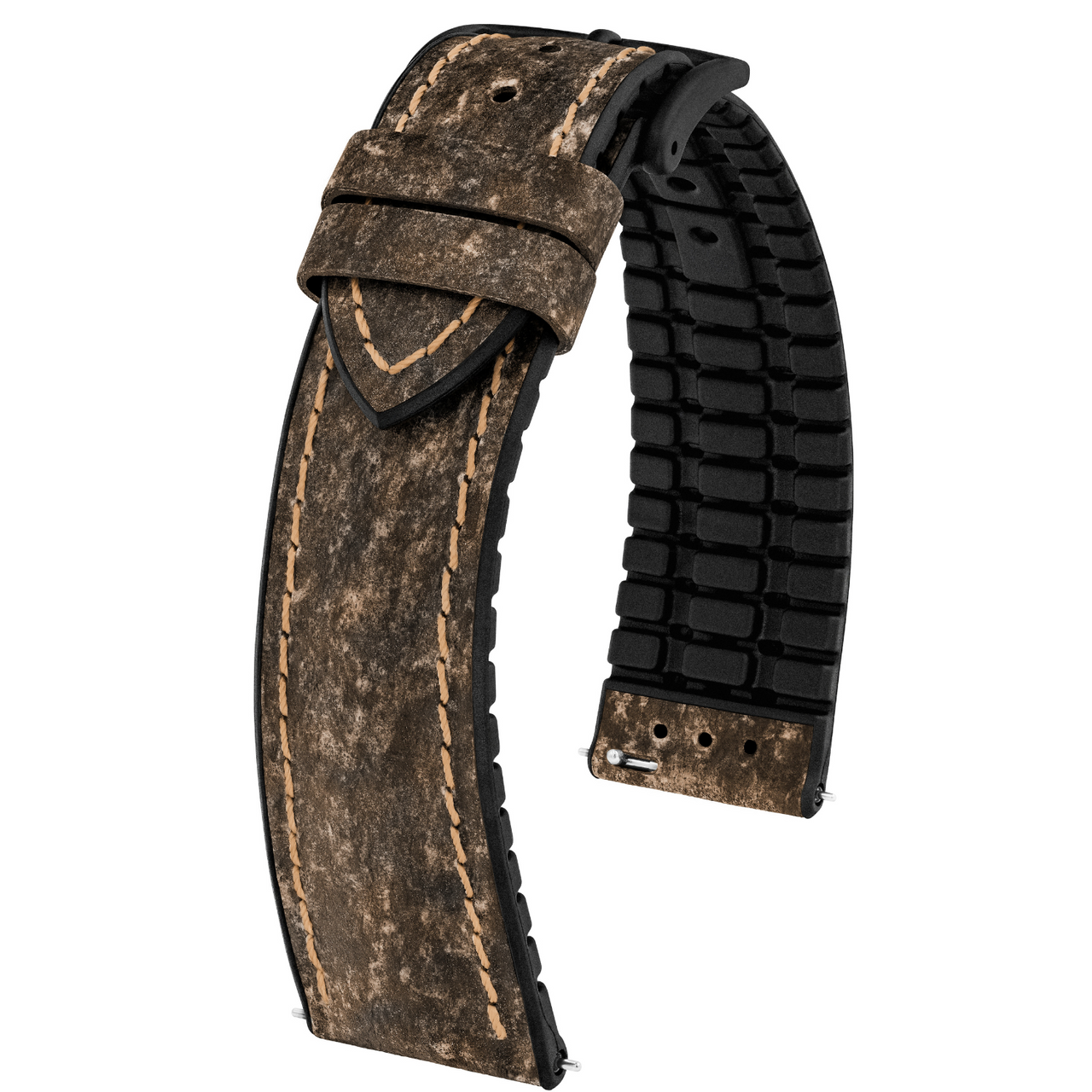 Hirsch - STONE Vegan Performance Watch Band 0925 - Brown