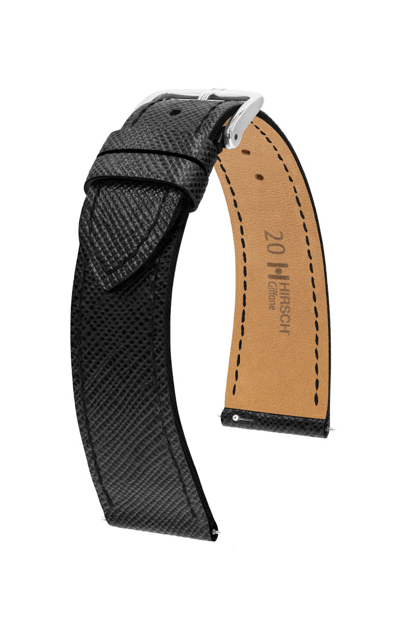 Hirsch - Giffone Calfskin Watchband 018 75 - Black