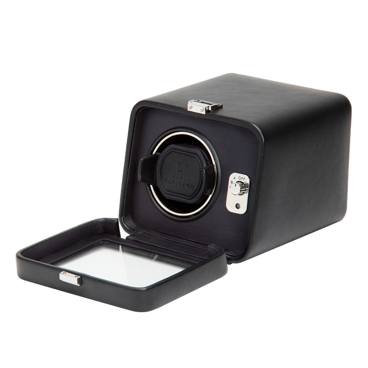 WOLF 1834 - Windsor Single Watch Winder with Cover - Black