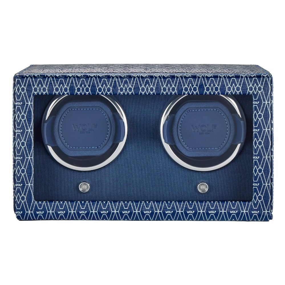 WOLF 1834 - Signature Double Watch Winder - Blue